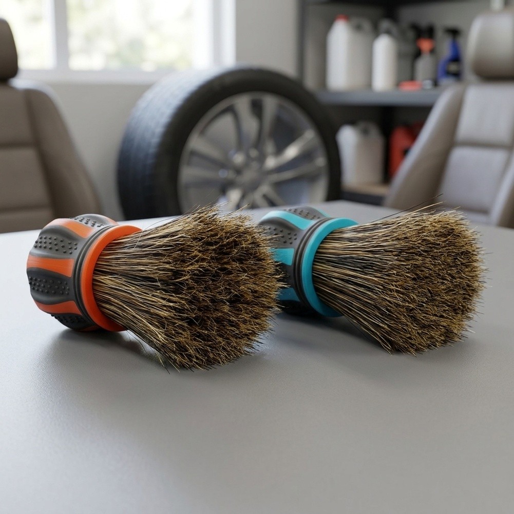 Dirt Brush Interior - Interieurborstel voor autodetailing, compact ontwerp, vuilverwijderingsgereedschap,