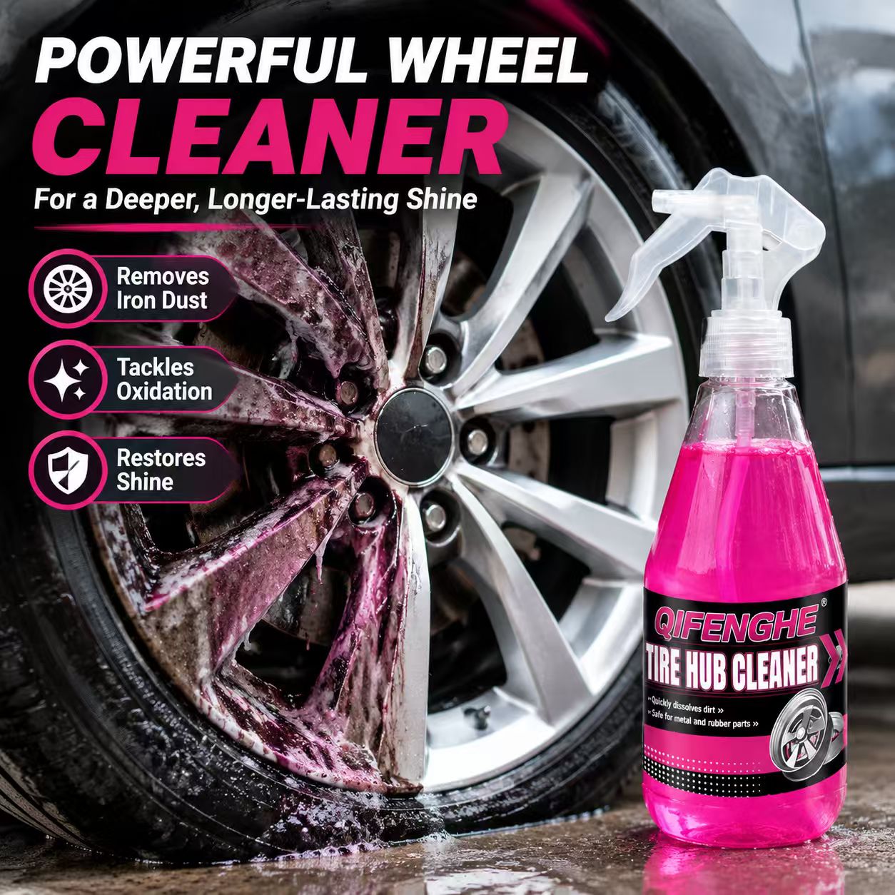 Krachtige wielreiniger spray v - Wheel Cleaner Alloy recensie en prijs
