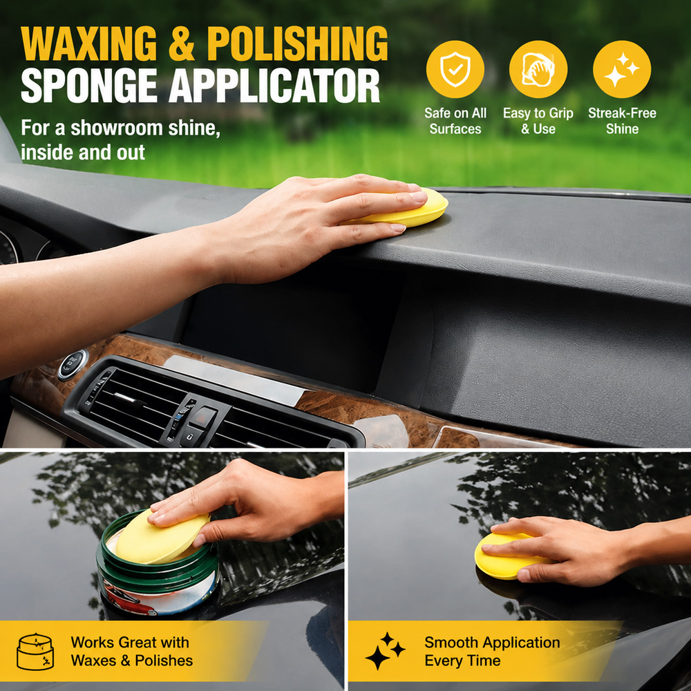 12 stuks herbruikbare gele ron - Wax Applicator Pad recensie en prijs